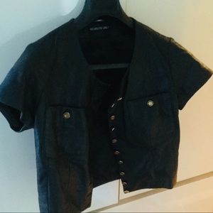 Members Only leather jacket